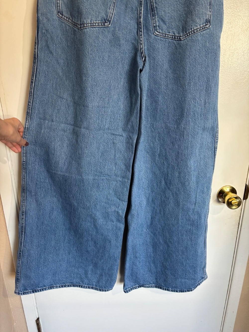 Madewell Wide Sweep Trouser Jeans Size 28 - Picture 5 of 9